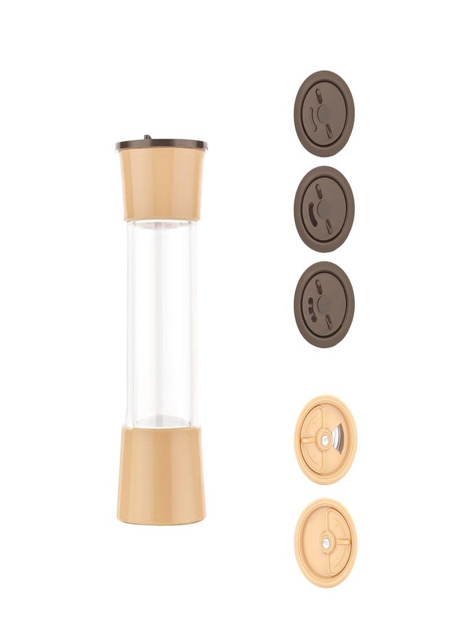 Floraware Round Revolving Spice Rack, spice organiser, kitchen organiser, organiser rack Set 8 Choco - Image 2